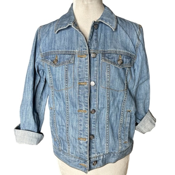 David’s Bridal “The Bride” Embroidered Jean Jacket. Size Small - Picture 2 of 9